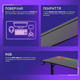 Игровой компьютерный стол для геймера 1400x600 мм с регулировкой высоты RGB подсветкой и с карбоновым покрытием столешницы - изображение 3