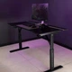 Игровой компьютерный стол для геймера 1400x600 мм с регулировкой высоты RGB подсветкой и с карбоновым покрытием столешницы - изображение 6