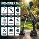 Аккумуляторный триммер для травы и кустов DOMOTEC 96 В + мини-цепная пила 6" - изображение 3