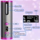 Автоматична бездротова плойка для волосся з LCD-дисплеєм, USB зарядкою та регулюванням температури - зображення 6