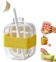 Портативна форма для льоду на 12 кубиків ICE CUBE BOX 4257 пляшка 2в1 для заморожування льоду з трубочкою - зображення 1