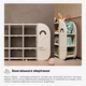 Детский стеллаж Mealux Splash White (KD-E054 White) - изображение 5