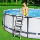 Каркасний басейн круглий Bestway 56462 549x122 cм з фільтр-насосом сімейний басейн для дому дачі двору дітей та дорослих 23062 л - зображення 6