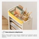 Детский стеллаж-книжная полка Mealux Brooks White-Yellow (KD-E041 White / Yellow) - изображение 5