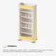 Детский стеллаж-книжная полка Mealux Brooks White-Yellow (KD-E041 White / Yellow) - изображение 8