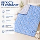 Шерстяное одеяло Billerbeck Люкс легкое 155x215 см голубой 0125-22/05 - изображение 2
