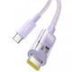 Кабель Baseus Gem Type-C - Type-C PD 100W (5A) 1м нейлоновый для ноутбука и быстрой зарядки Purple (P10373000111) - изображение 2