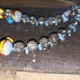 Шелесты -Бусы стекла ручной работы и Кристаллы с покрытием Aurora Borealis ISTA Lampwork N 231 56 см - изображение 2