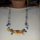 Шелесты -Бусы стекла ручной работы и Кристаллы с покрытием Aurora Borealis ISTA Lampwork N 231 56 см - изображение 3