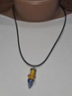 Скляний підвіс ISTA Lampwork на каучуковому шнурі 44-48см, R23 - зображення 1
