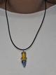 Скляний підвіс ISTA Lampwork на каучуковому шнурі 44-48см, R23 - зображення 2
