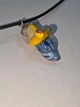 Скляний підвіс ISTA Lampwork на каучуковому шнурі 44-48см, R23 - зображення 5