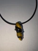 Скляний підвіс ISTA Lampwork на каучуковому шнурі 44-48см, R26 - зображення 3