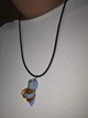 Скляний підвіс ISTA Lampwork на каучуковому шнурі 44-48см, R24 - зображення 2