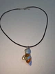 Скляний підвіс ISTA Lampwork на каучуковому шнурі 44-48см, R24 - зображення 3