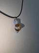 Скляний підвіс ISTA Lampwork на каучуковому шнурі 44-48см, R24 - зображення 5