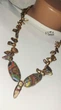 Бусы из цветного жемчуга и стеклянных бусин ISTA Lampwork 223 бензин 57 см - зображення 1