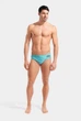 Плавки для плавання чоловічі Arena WATER MAZE ALLOVER SWIM BRIEFS 011887-580 95 Бірюзовий - зображення 2