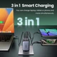 Зарядное устройство 100W Ugreen X756 Nexode X с 3 портами GaN Fast Charger совместимо с iPhone 17 Pro Max, Air 16, 15, 14, 13, 12 Plus, Pixel 9, 8 Pro 7a, Galaxy S25, S24, S23 Ultra, A56, A16, A06, iPad, MacBook Air Black (35038) - изображение 2