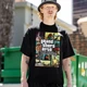 Футболка LOYS унісекс Grand Theft Auto (GTA San Andreas blk) чорний XXL - зображення 1