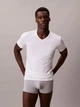 Набор нательных маек мужских Calvin Klein 903663618 M 3 шт Белый/Красный/Черный (1159862459) - изображение 2