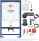 Інсталяція для унітазу Grohe Rapid SL 39449000 із панеллю змиву Skate Cosmopolitan 38732P00 матовий хром - зображення 11