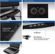 Охлаждающая подставка для ноутбука ACT AC8105 17" с 2 вентиляторами и USB-хабом 4 порта регулируемая - изображение 6