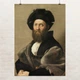 Постер Портрет Бальдассаре Кастильоне, Рафаэль, Raphael Santi, A3 42×30 см (id6955) - изображение 1
