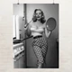 Постер Бетти Бросмер на кухне, Betty Brosmer, A3 42×30 см (id6914) - изображение 1