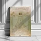 Інтер'єрна картина Вітрувіанська людина, Леонардо да Вінчі, Leonardo da Vinci, Vitruvian Man, 42×30 см (id6952) - зображення 1
