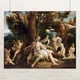 Постер Леда и лебедь, Антонио да Корреджо, Antonio da Correggio, Leda and the Swan, A3 30×37 см (id6968) - изображение 1