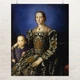 Постер Портрет Элеоноры Толедской, Бронзино, Bronzino, Portrait of Eleonora di Toledo, A3 37×30 см (id6964) - изображение 1