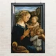 Постер Мадонна с младенцем и ангелами, Филиппо Липпи, Filippo Lippi, Madonna and Child, A3 42×28 см (id6972) - изображение 1