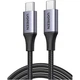 Дата кабель USB-C to USB-C 2.0m 240W space gray Ugreen (90440) - зображення 1