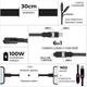 Дата кабель 6in1 inCharge XL 0.3m black Rolling Square (XLS01R) - изображение 2
