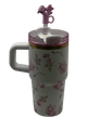 Термос термочашка Stanley Quencher H2.0 Tumbler з нержавіючої сталі 0,59 л LoveShackFancy Pink Bloom KT6007862 - зображення 6