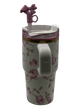 Термос термочашка Stanley Quencher H2.0 Tumbler з нержавіючої сталі 0,59 л LoveShackFancy Pink Bloom KT6007862 - зображення 7