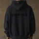 Худи Essentials Fear Of God с логотипами с двух сторон в черном цвете (S). - изображение 4