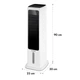 Охолоджувач повітря Klarstein Skytower 360° Smart Air Cooler 4-в-1 450 м³/год (10035818) - зображення 2