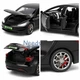 Металева машинка Tesla Model 3 модель іграшкова 15 см зі світлом фар і звуком Чорна (3624468) - зображення 6