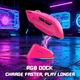 Ультралегка ігрова миша ATTACK SHARK V6 з RGB док-станцією ,PAW3311, 25000 DPI 2,4G+Bluetooth Рожева/Berry Red - зображення 3