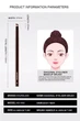Скошенная кисть для подводки и бровей DIAGONAL EYELINER MAKEUP BRUSH №10 LUX - изображение 1
