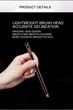 Скошенная кисть для подводки и бровей DIAGONAL EYELINER MAKEUP BRUSH №10 LUX - изображение 2