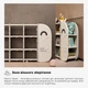 Дитячий стелаж Mealux Splash White (арт. KD-E054 White) - изображение 5