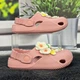 Кроксы детские ЭВА для девочки Dago Style пудровые с цветами 36р (23 см) 7172 - изображение 2