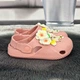 Кроксы детские ЭВА для девочки Dago Style пудровые с цветами 36р (23 см) 7172 - изображение 4