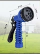 Садовий шланг для поливу V-Hose Pro 120 м Синій: саморозтяжний шланг-гармошка з розпилювачем (7 режимів) - зображення 4