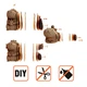 Картонний конструктор "Cartonic 3D Puzzle CAPYBARA TRIO" - зображення 10
