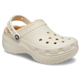 Зимние сабо на высокой платформе Crocs Classic Platform Lined Clog 39-40 р 25-25.5 см Бежевые 207938 M7/W9 Bone - изображение 2