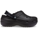 Зимові сабо на високій платформі Crocs Classic Platform Lined Clog 38-39 р 24.3-24.8 см Чорні 207938 M6/W8 Black - зображення 1